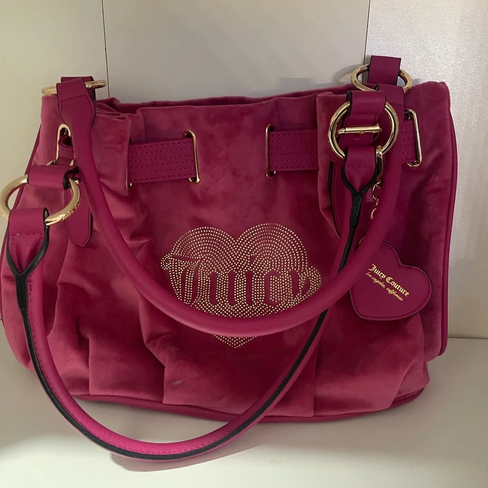 Hot Pink Juicy Couture Bucket Bag - Picture 1 of 5